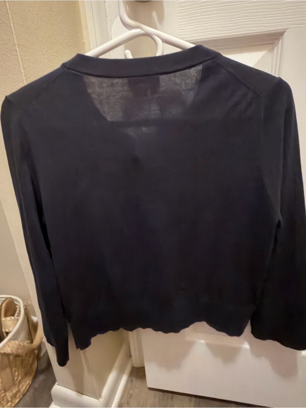 kate spade navy jeweled-button women's cardigan - Picture 4 of 4